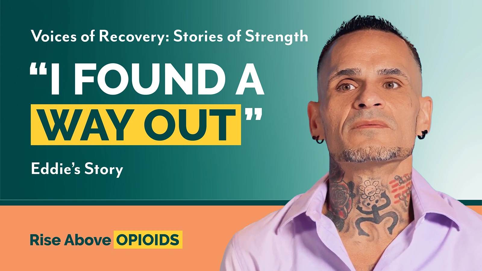 Eddie sharing his addiction recovery story