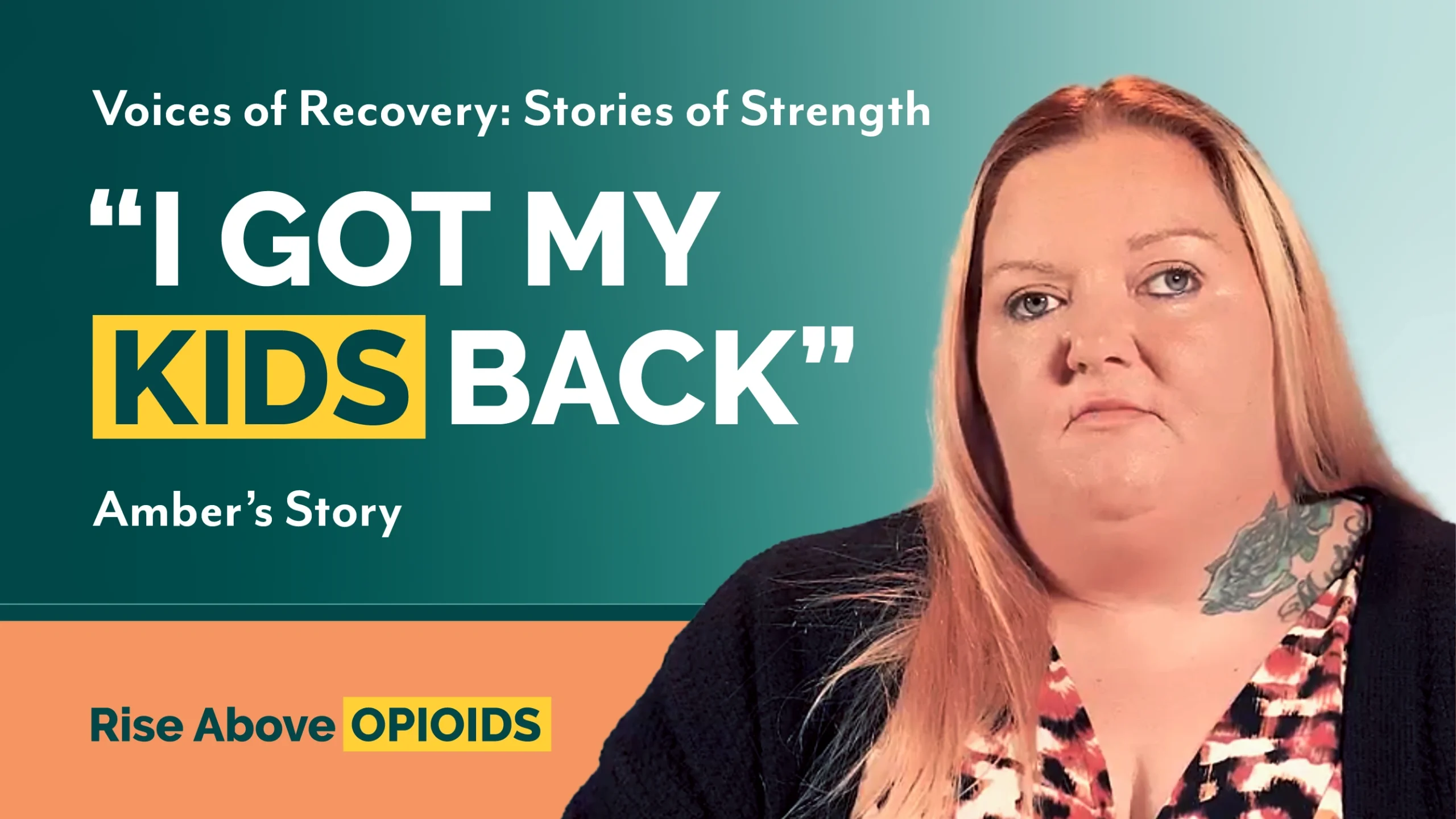 Amber shares her addiction recovery story