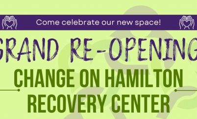 Change on Hamilton Grand Opening Flyer